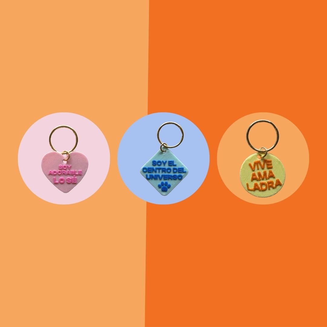 chapitas, para perros, para tu perro, accesorios para amantes de los perros, oliviia