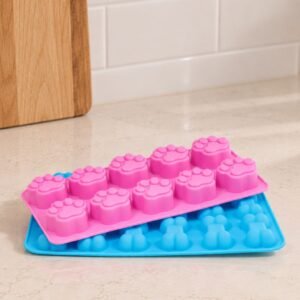 Moldes de Silicona para Hornear y Congelar - Snacks y helados para Perros