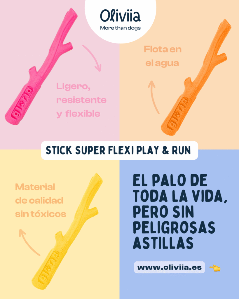 Mordedor para perros Oliviia.es en forma de hueso resistente y seguro