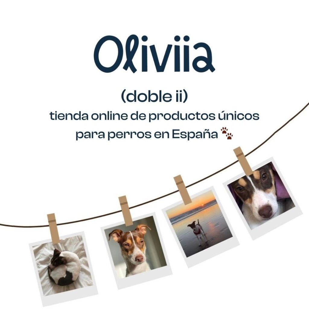 logo branding oliviia tienda online perros españa con doble ii