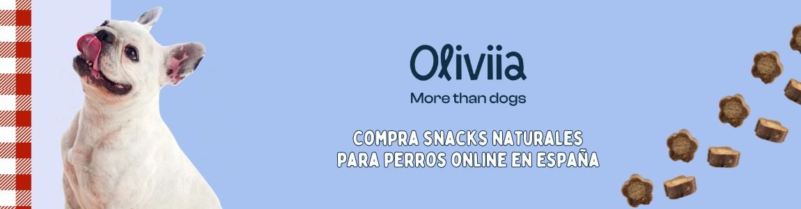 Comprar snacks naturales para perros online en España en Oliviia