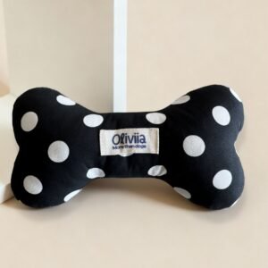 Hueso de tela - Olé Negro y Blanco