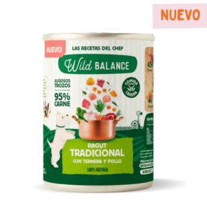 Lata de Ragut tradicional de Ternera y Pollo para perros 400g