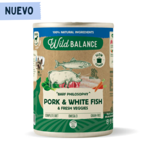Lata de Cerdo y Merluza para perros 400g - Filosofía BARF