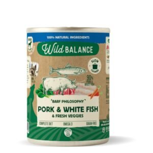 Lata de Cerdo y Merluza para perros 400g