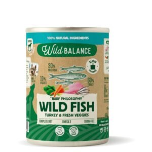 Lata de Pescado y Pavo para perros 400g